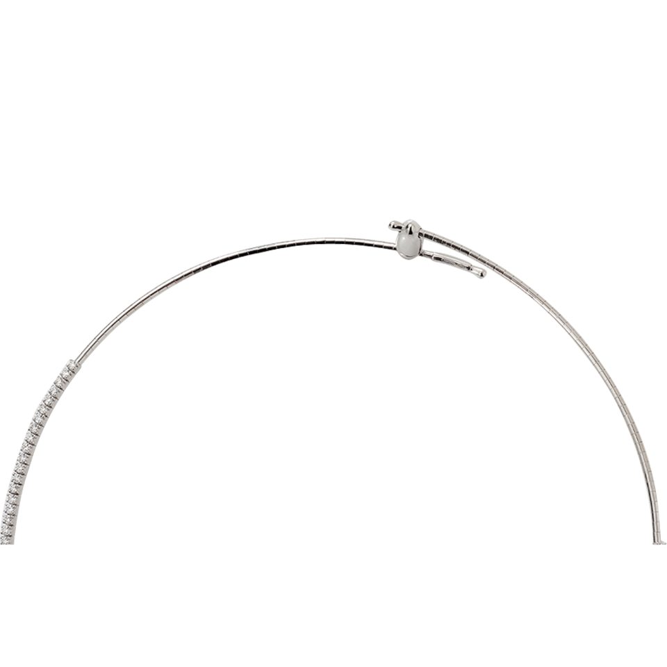 MATTIA CIELO-Rugiada Tennis Diamond Necklace-WHITE GOLD