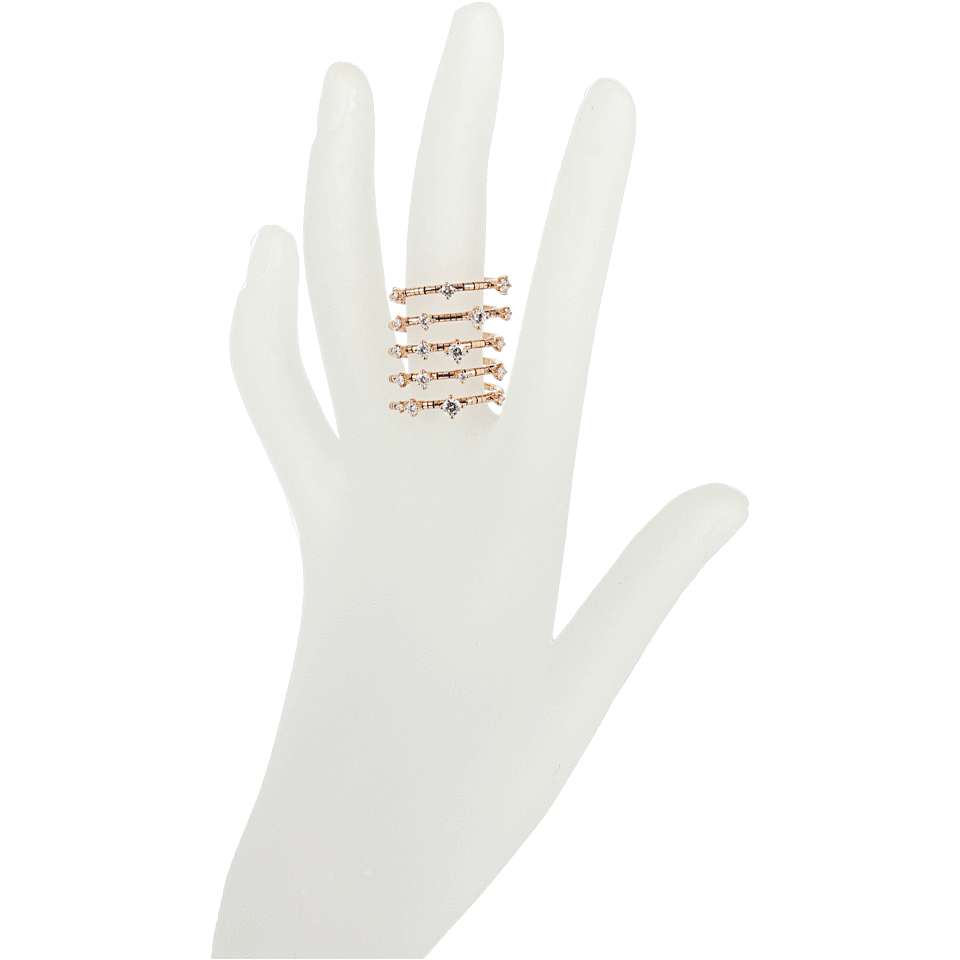 MATTIA CIELO-Rugiada Five-Circle Wrap Ring-ROSE GLD