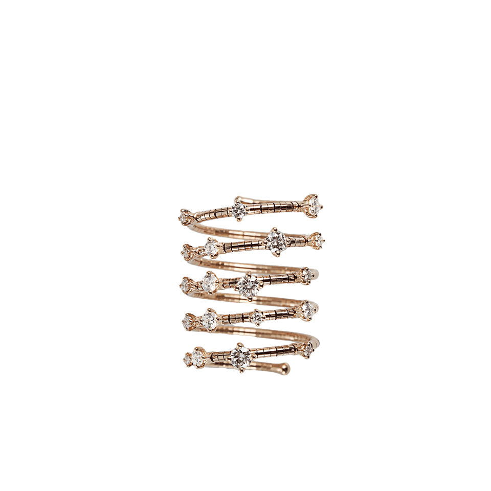 MATTIA CIELO-Rugiada Five-Circle Wrap Ring-ROSE GLD