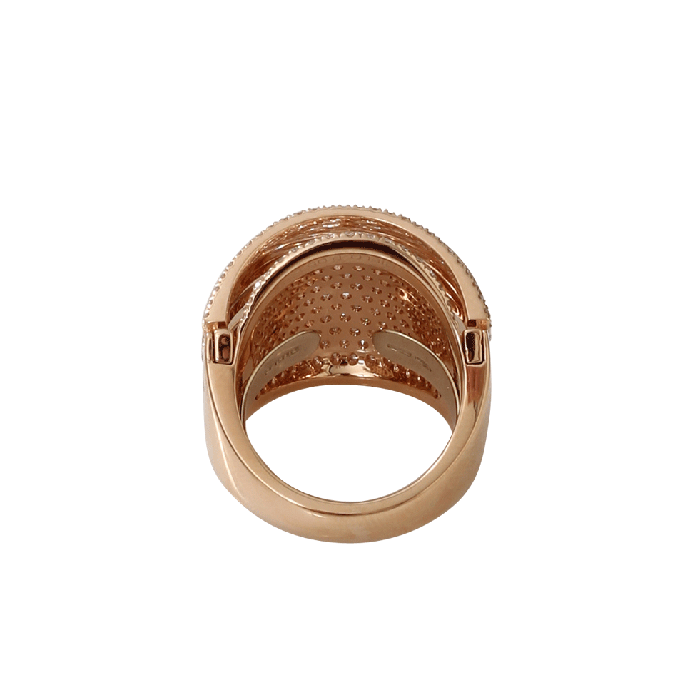 MATTIA CIELO-Pavone Collection Small Diamond Ring-ROSE GOLD