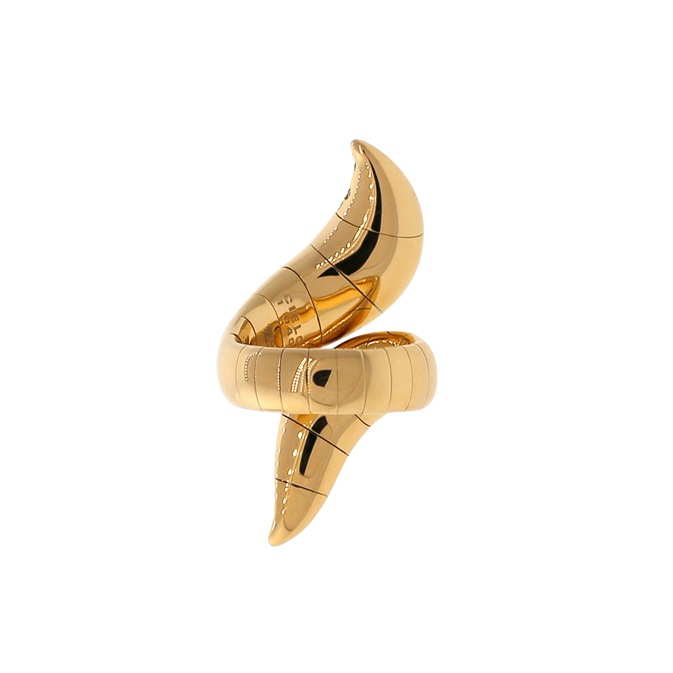 MATTIA CIELO-Iguana Diamond Bypass Ring-ROSE GOLD