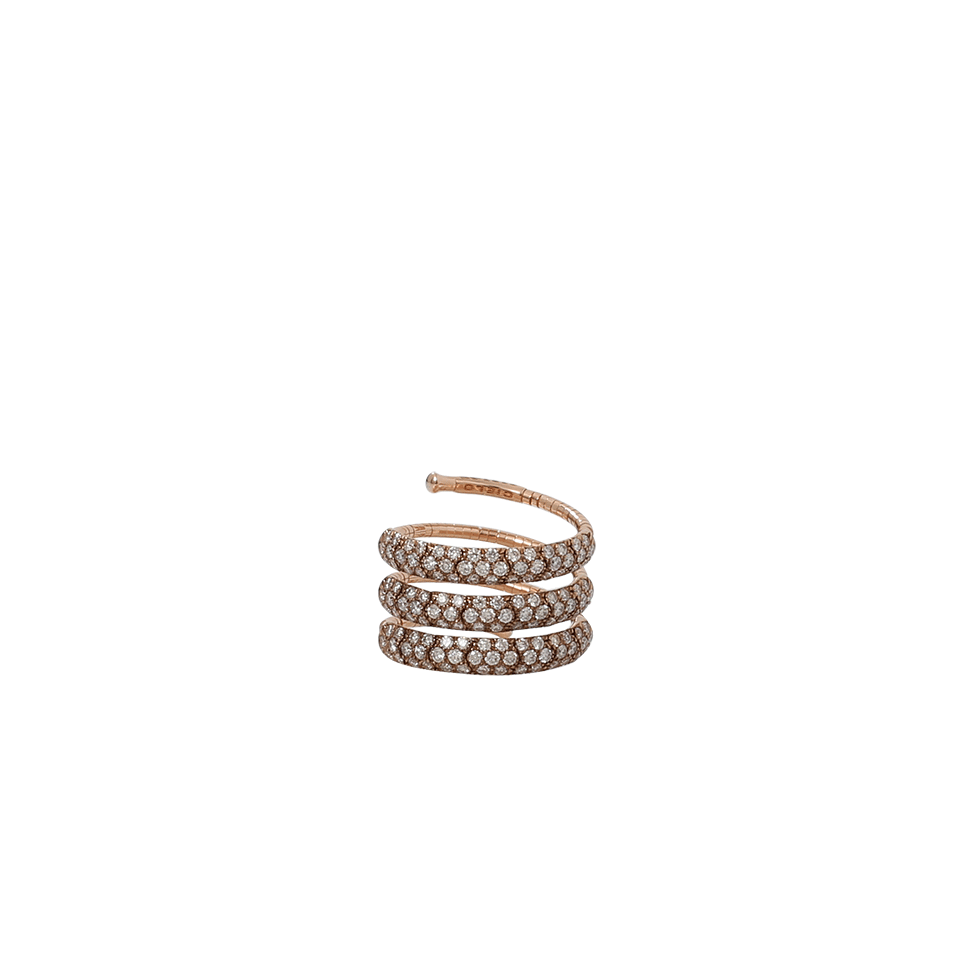 MATTIA CIELO-Rugiada Three-Circle Wrap Ring-ROSE GOLD