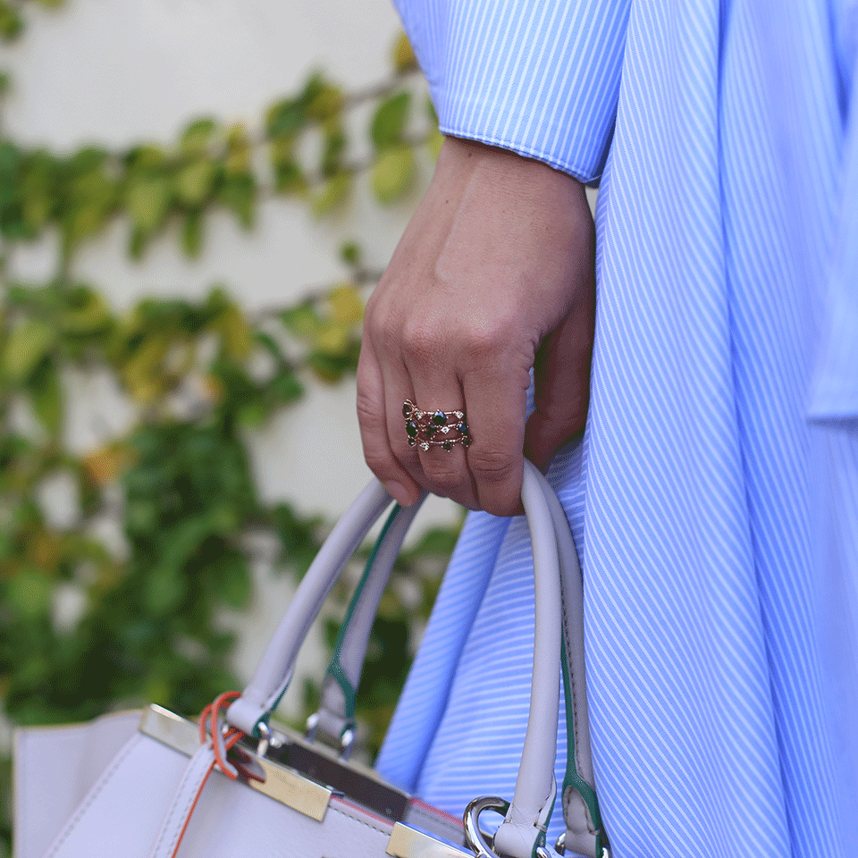 MATTIA CIELO-Rugiada Three Wrap Ring-ROSE GOLD