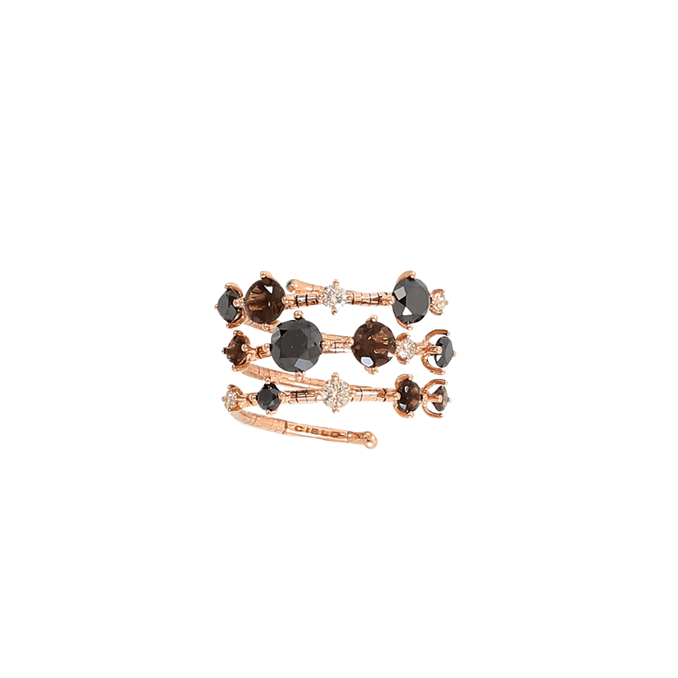 MATTIA CIELO-Rugiada Three Wrap Ring-ROSE GOLD