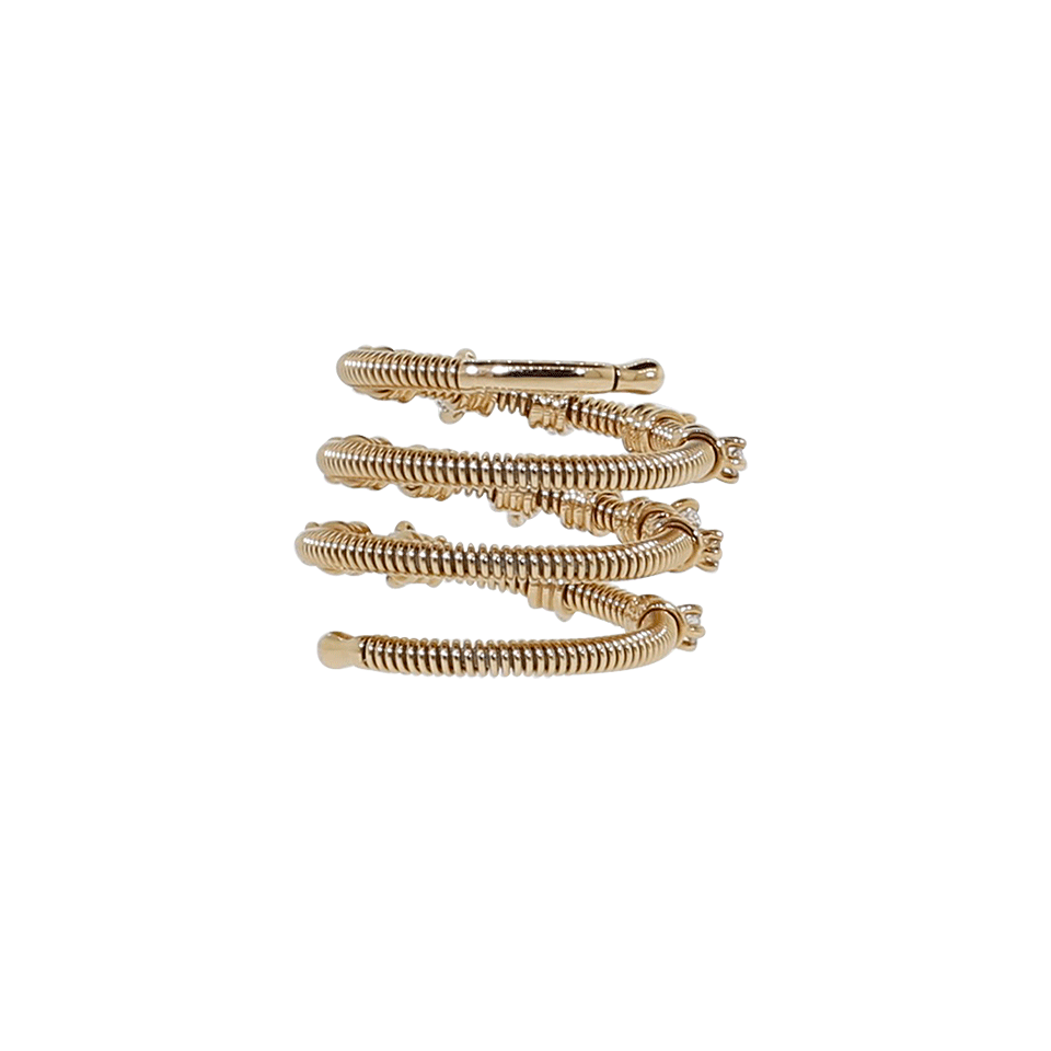 MATTIA CIELO-Rugiada Three-Circle Wrap Diamond Ring-ROSE GOLD