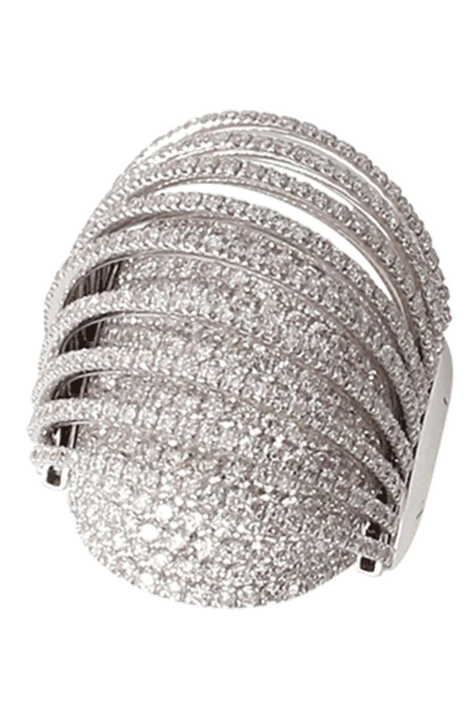 MATTIA CIELO-Pavone Diamond Ring-WHITE GOLD