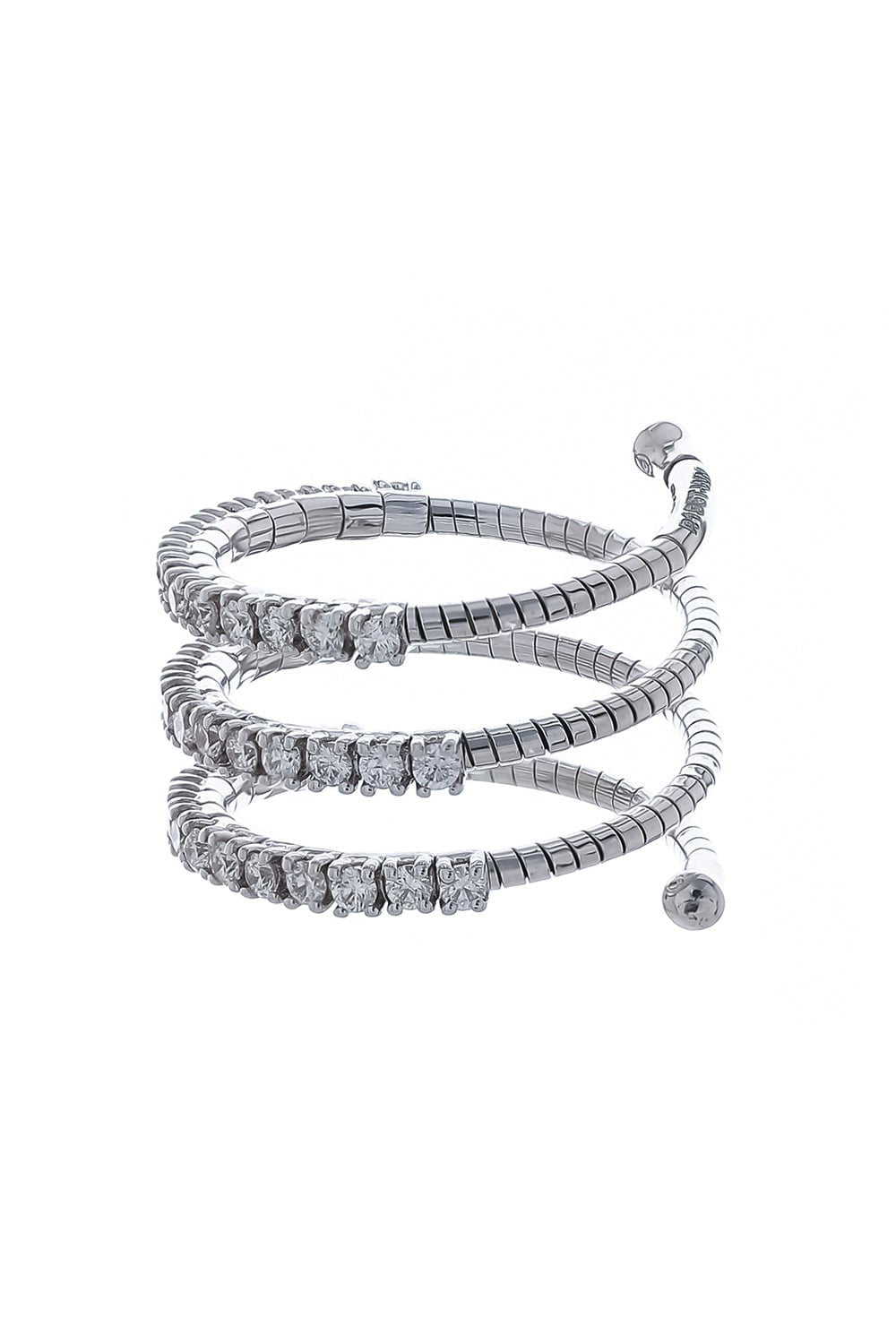 MATTIA CIELO-Rugiada Three Wrap Diamond Ring-WHITE GOLD