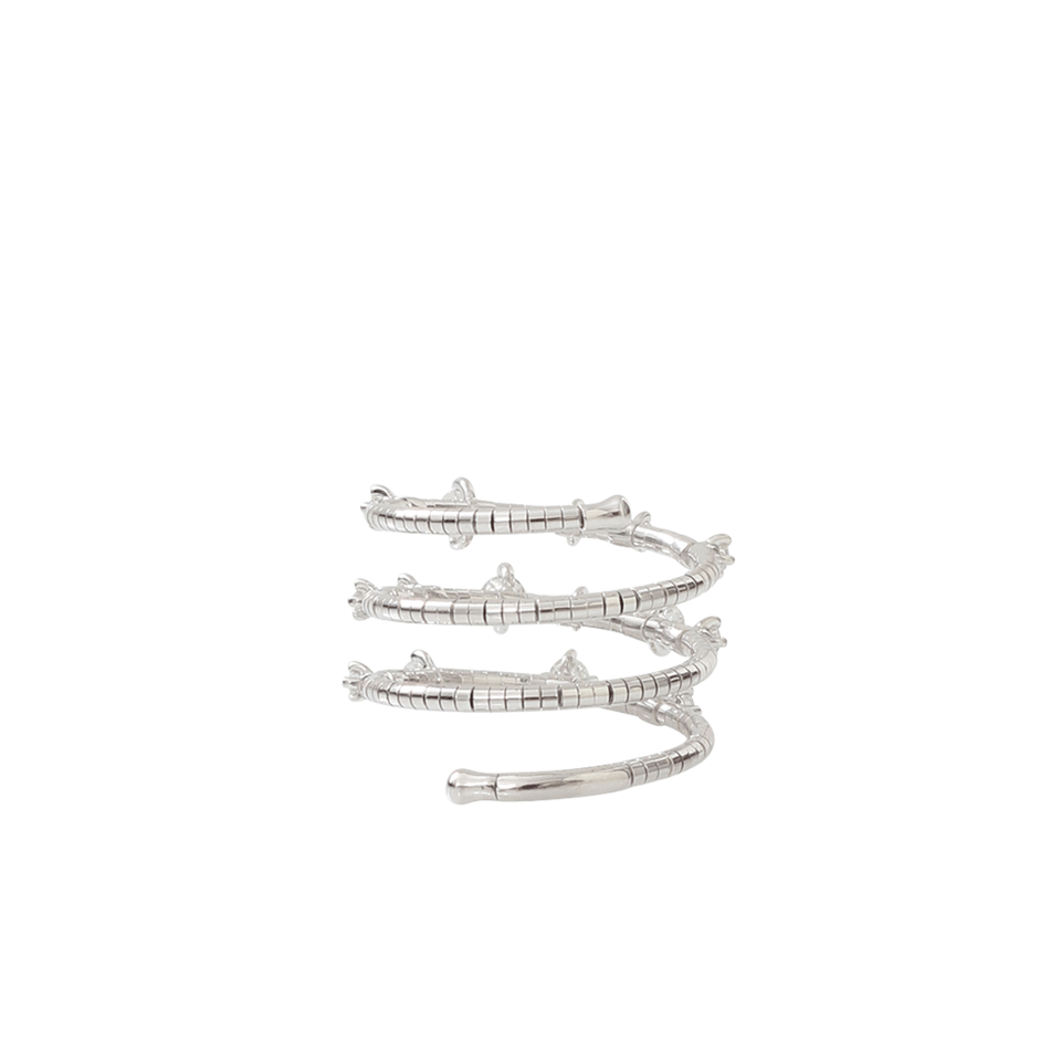 MATTIA CIELO-Rugiada Three-Circle Wrap Ring-WHITE GOLD