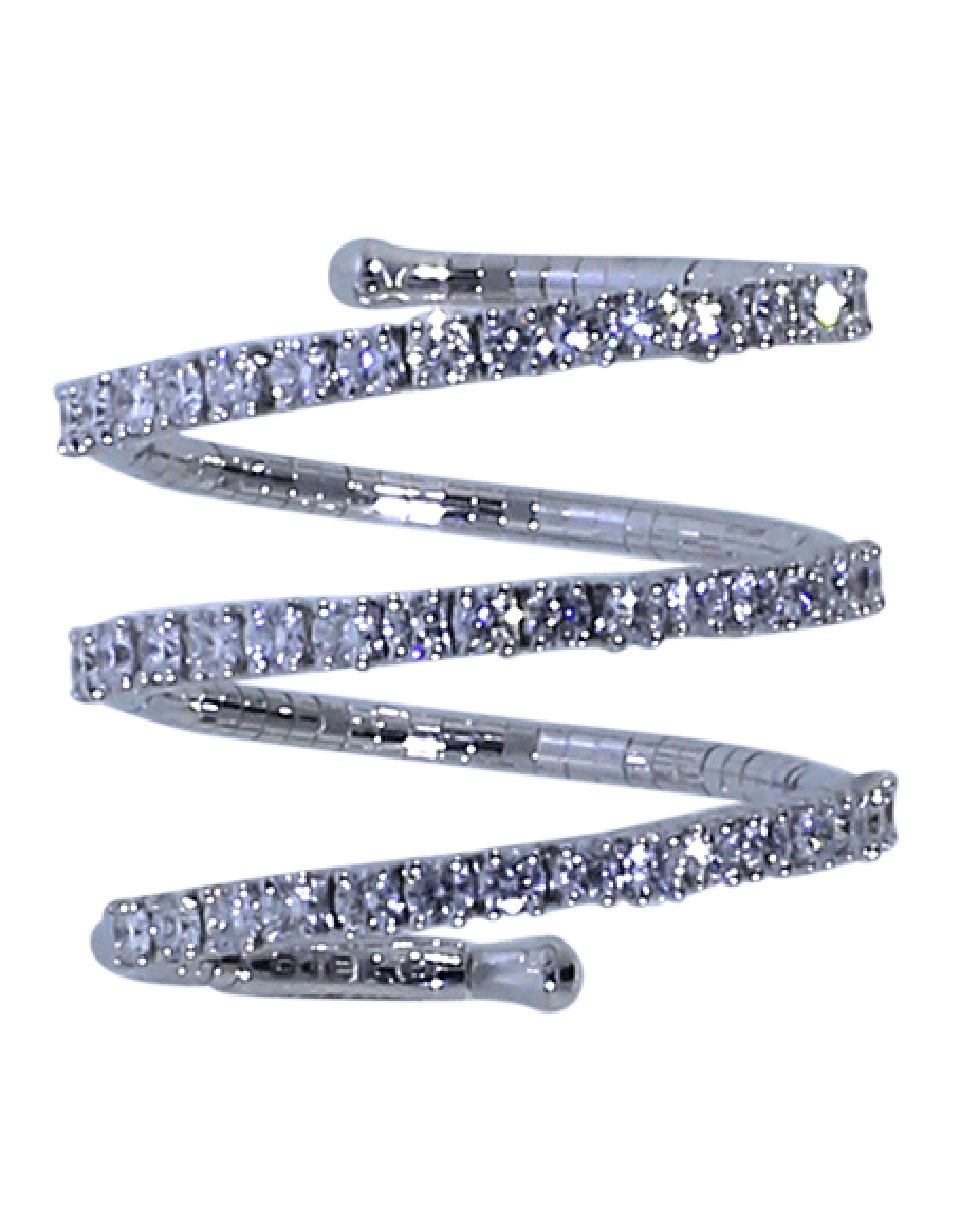 MATTIA CIELO-Rugiada Three-Circle Tennis Wrap Ring-WHITE GOLD