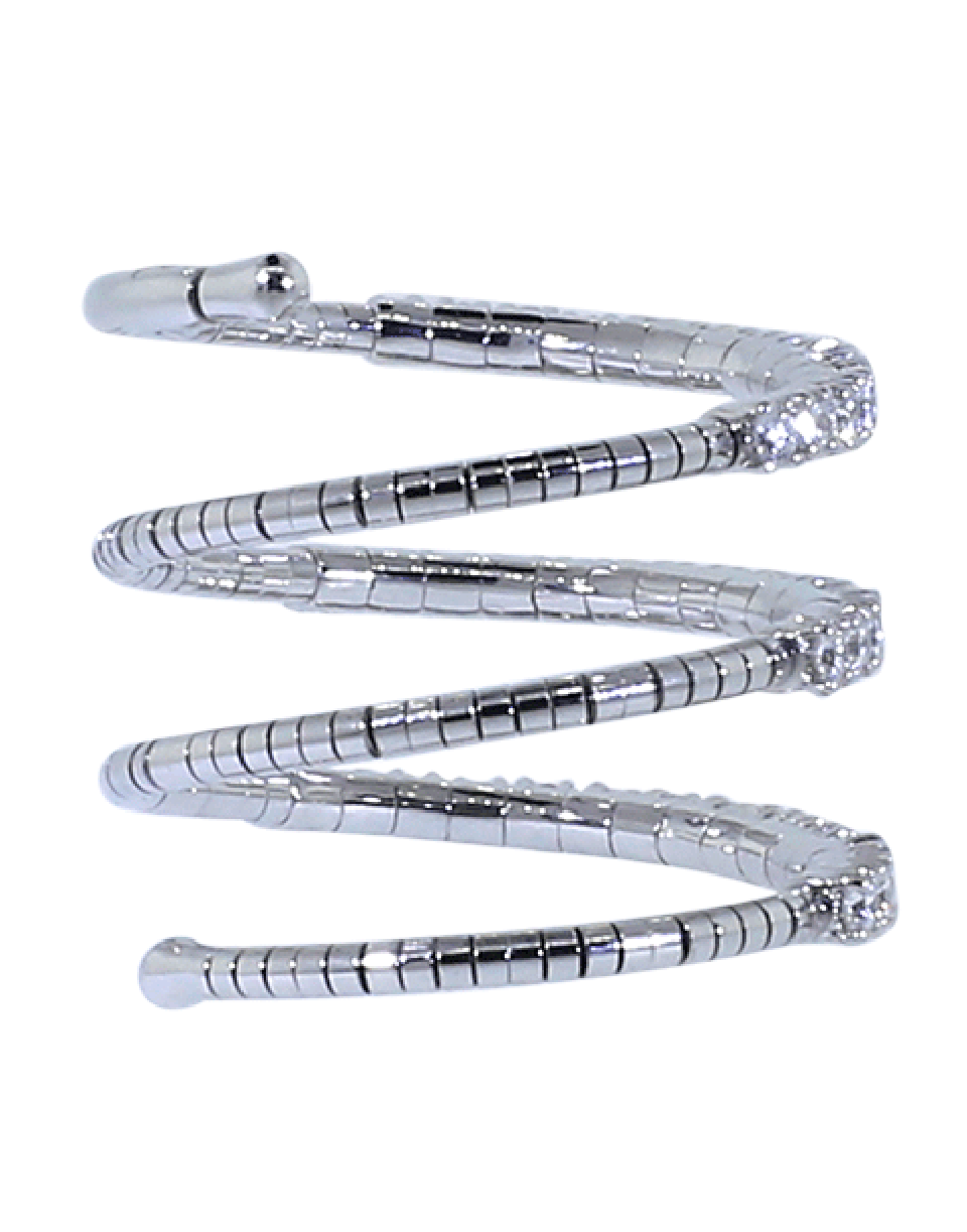 MATTIA CIELO-Rugiada Three-Circle Tennis Wrap Ring-WHITE GOLD