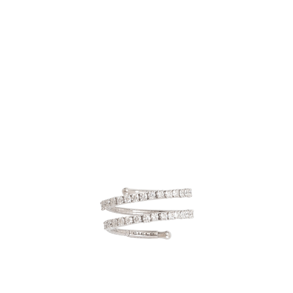 MATTIA CIELO-Rugiada Diamond Two Wrap Ring-WHITE GOLD