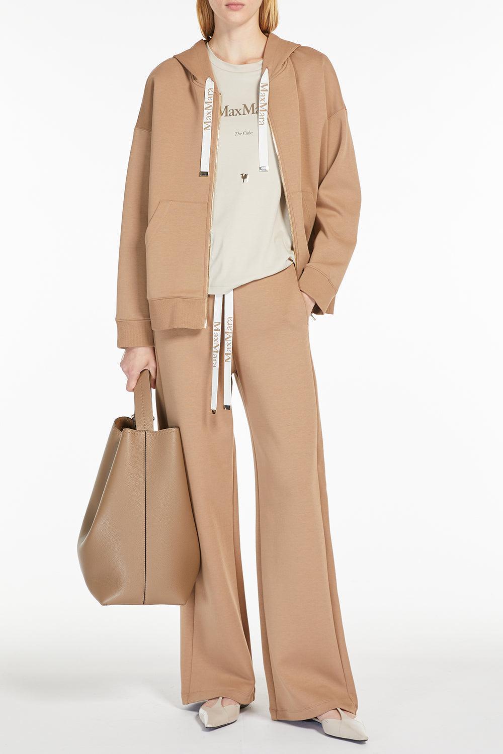Bali Trouser - Camel-CAMEL-XS-CLOTHINGPANTWIDE LEG-MAX MARA