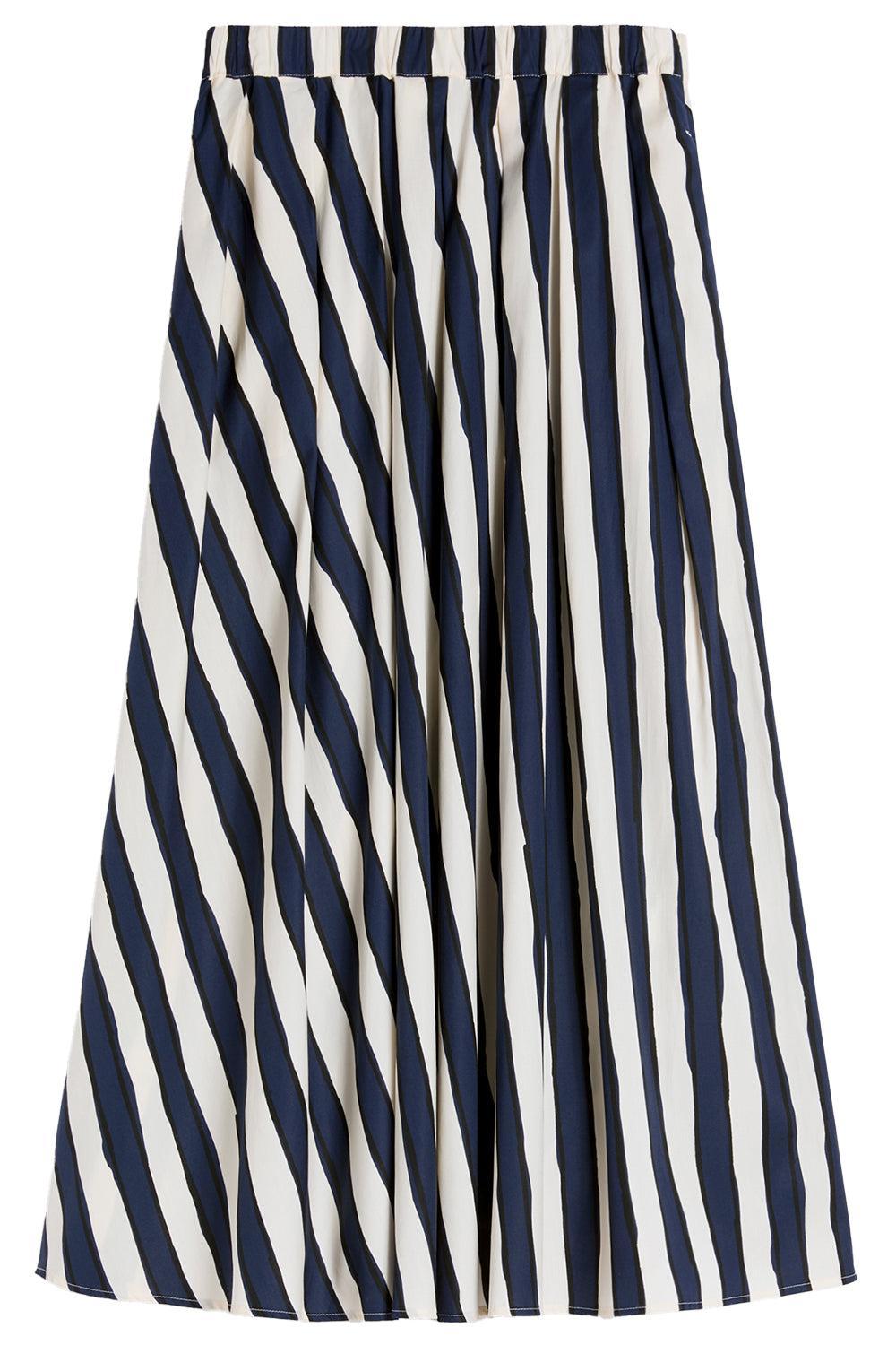 Duomo Midi Skirt-STRIPE-2-CLOTHINGSKIRTMIDI-MAX MARA