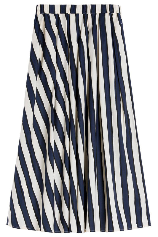 Duomo Midi Skirt-STRIPE-2-CLOTHINGSKIRTMIDI-MAX MARA