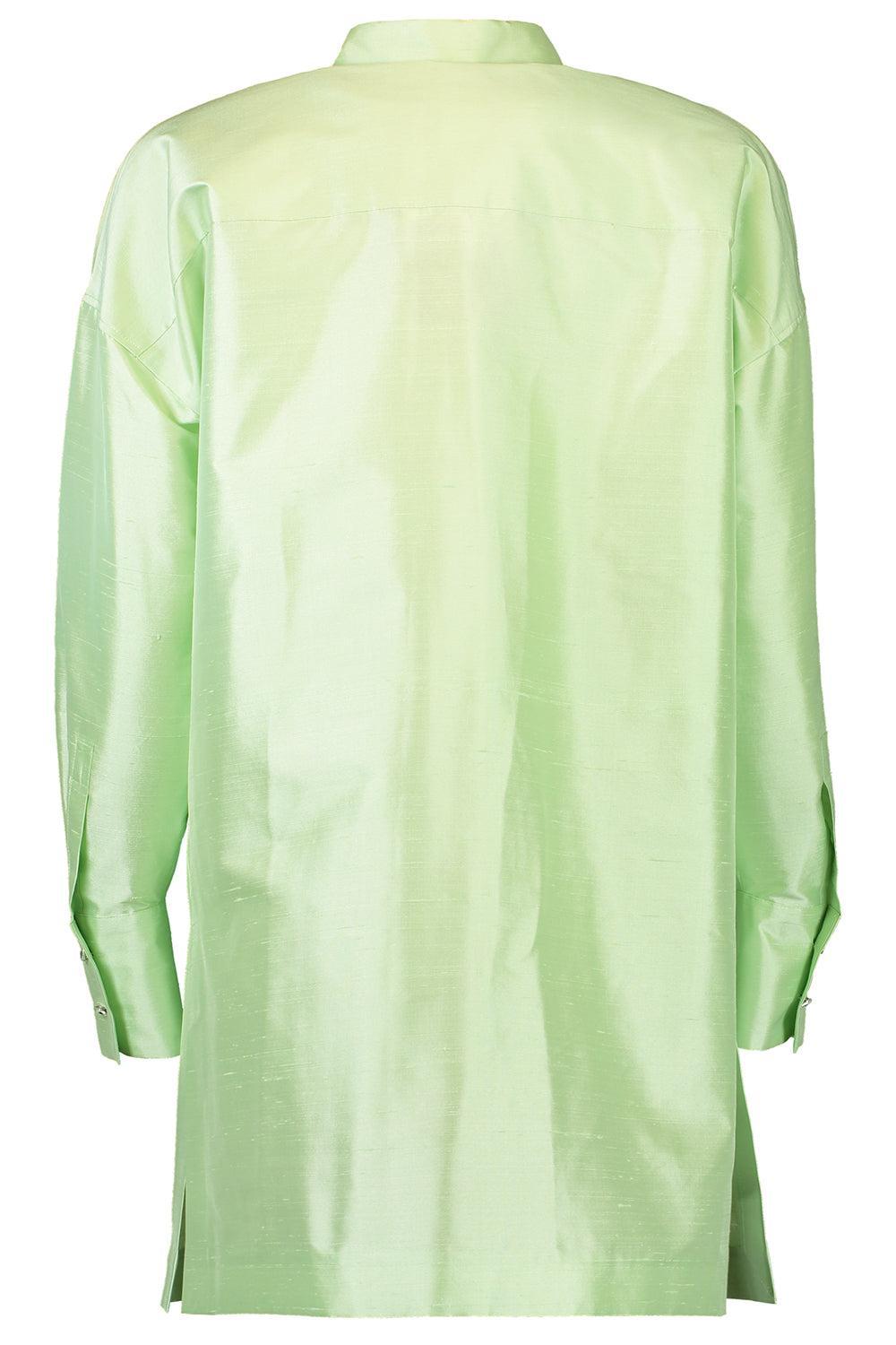 Aretusa Blouse-LIME GRN-4-CLOTHINGTOPBLOUSE-MAX MARA