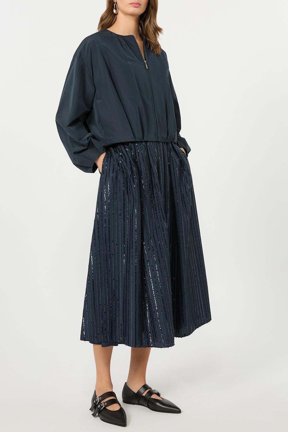 Zip Up Jacket-BLUE-2-CLOTHINGTOPKNITS-MAX MARA