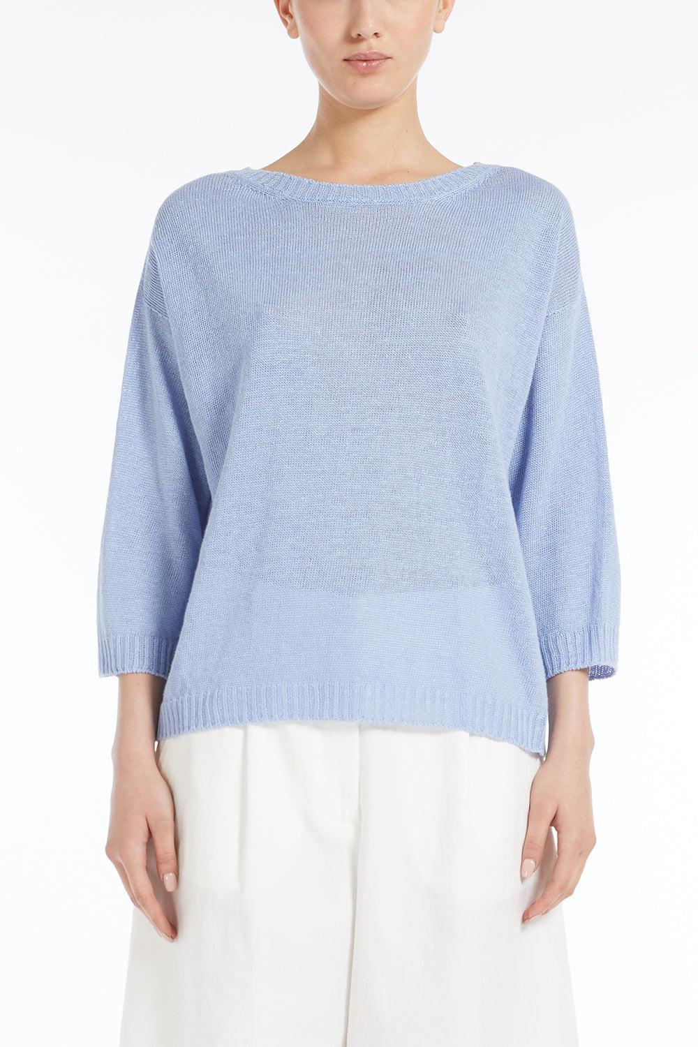 Selz Sweater-SKY BLUE-S-CLOTHINGTOPKNITS-MAX MARA