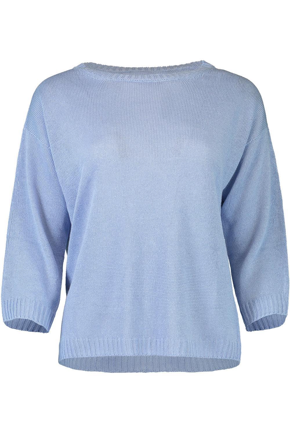 Selz Sweater-SKY BLUE-S-CLOTHINGTOPKNITS-MAX MARA