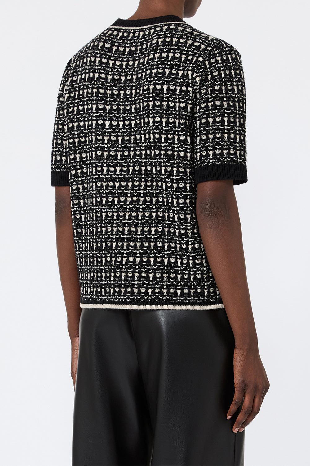 Jacquard Sweater-BLACK-XS-CLOTHINGTOPSWEATER-MAX MARA