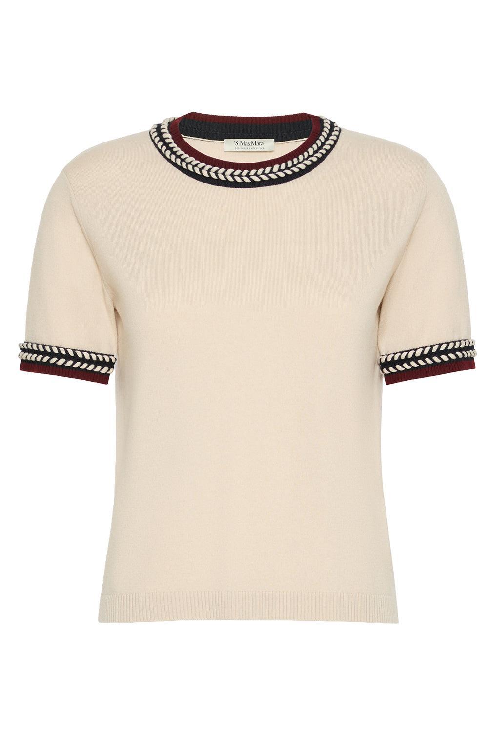 Braided Short Sleeve Sweater