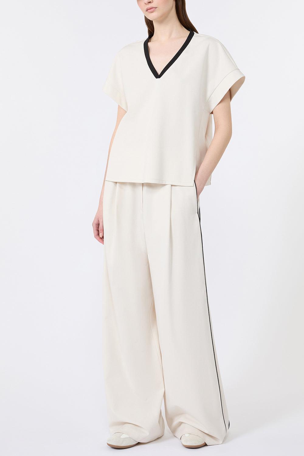 Body Tee-CREAM-XS-CLOTHINGTOPT-SHIRT-MAX MARA