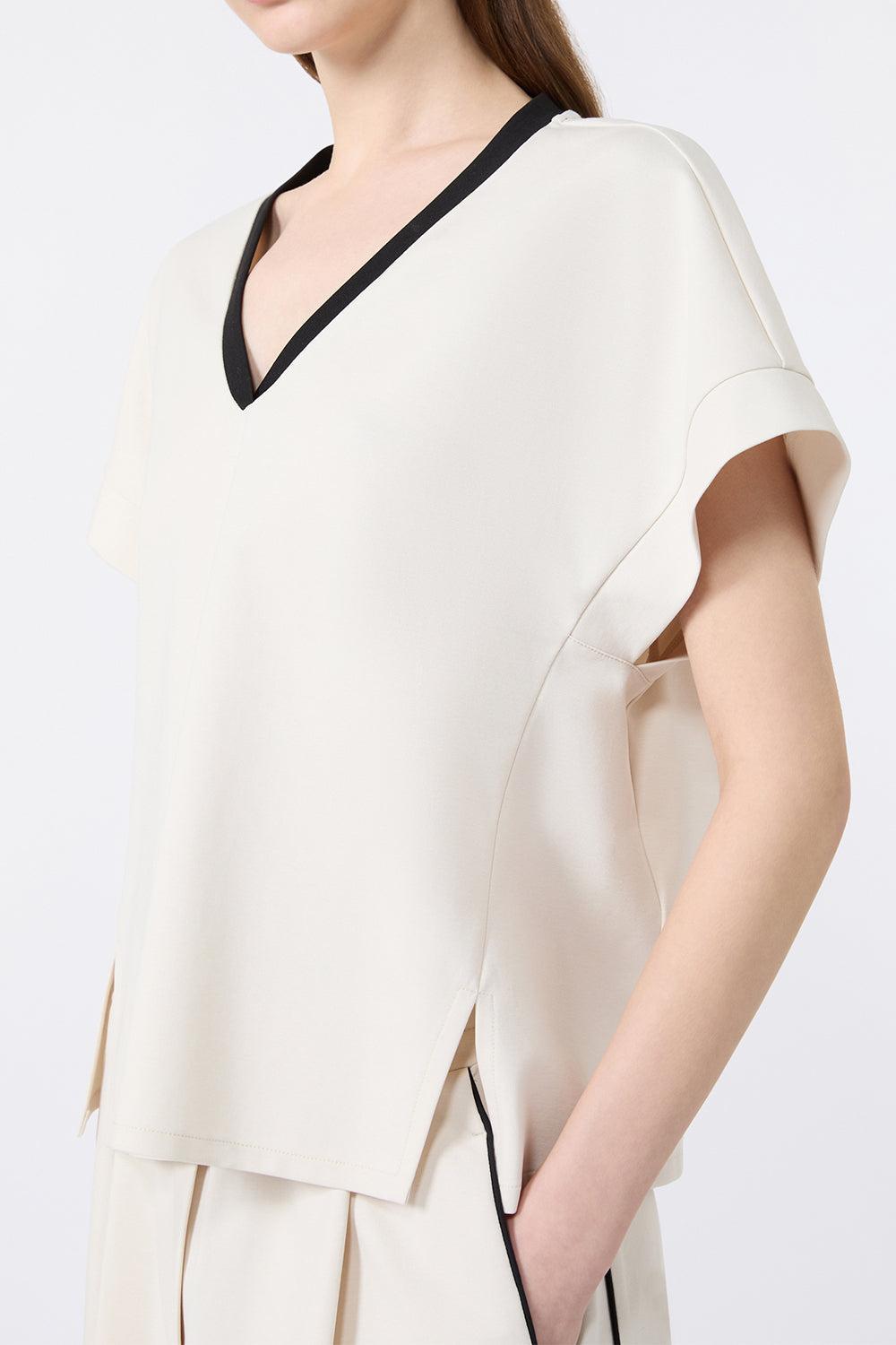 Body Tee-CREAM-XS-CLOTHINGTOPT-SHIRT-MAX MARA