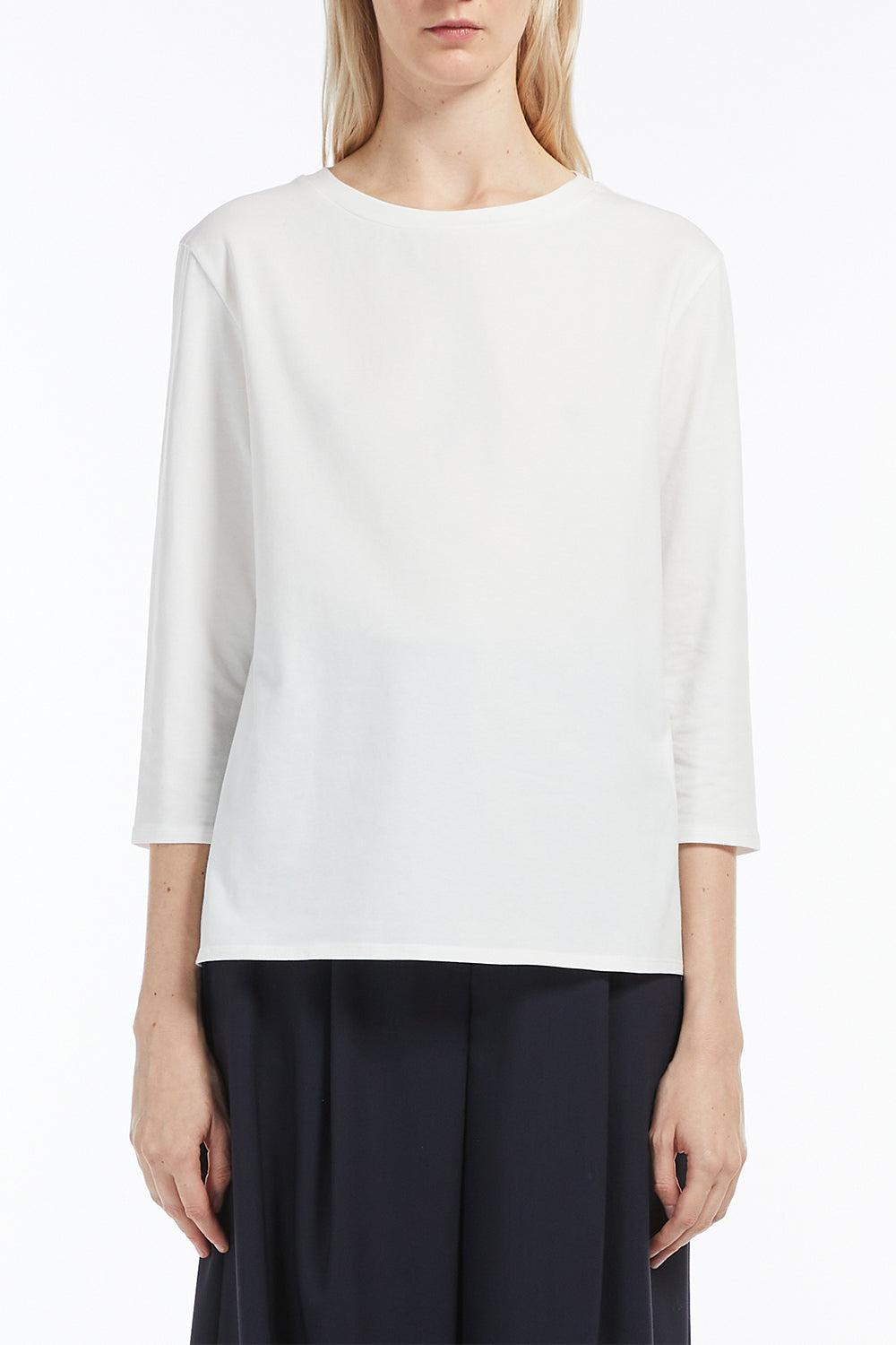 Multia Tee-WHITE-XS-CLOTHINGTOPT-SHIRT-MAX MARA