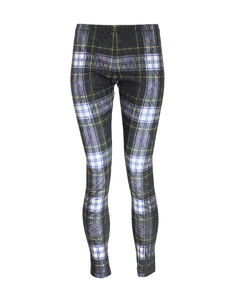 McQ by Alexander McQueen-Printed Plaid Leggings-