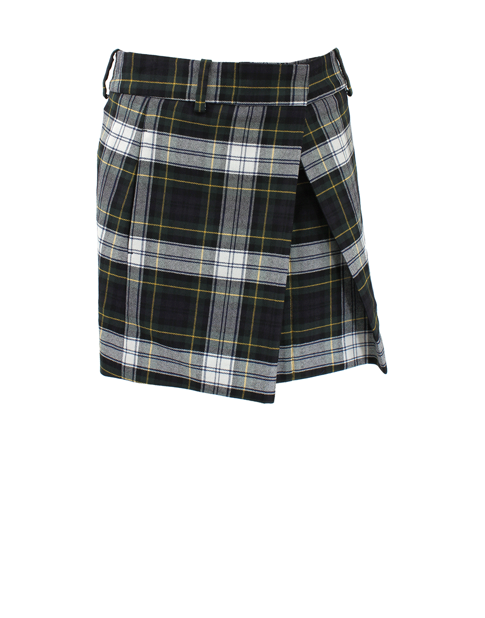 McQ by Alexander McQueen-Tartan Pleat Mini Skirt-