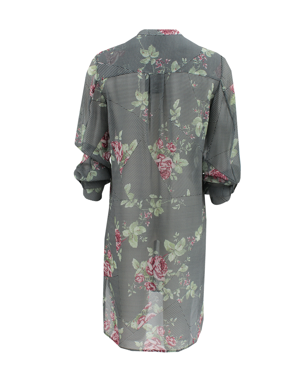 McQ by Alexander McQueen-Floral Button Down Tunic-