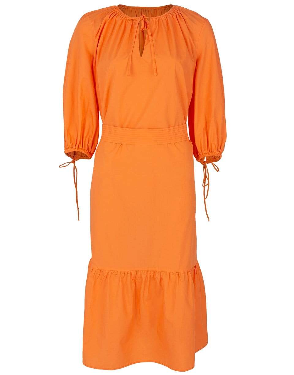 MDS STRIPES-Orange Garden Dress-