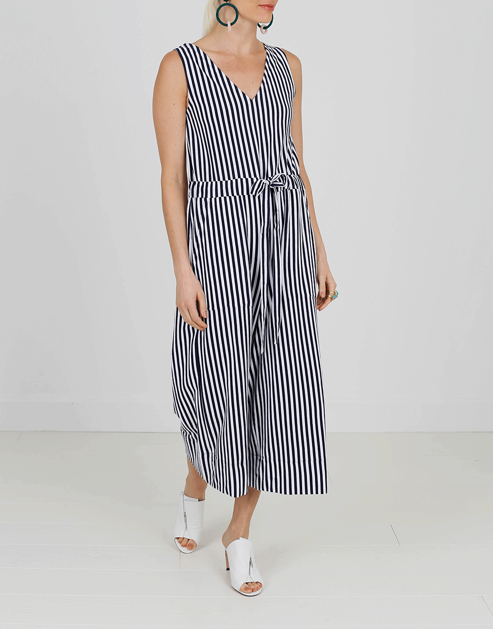 MDS STRIPES-Amanda Striped Jumpsuit-