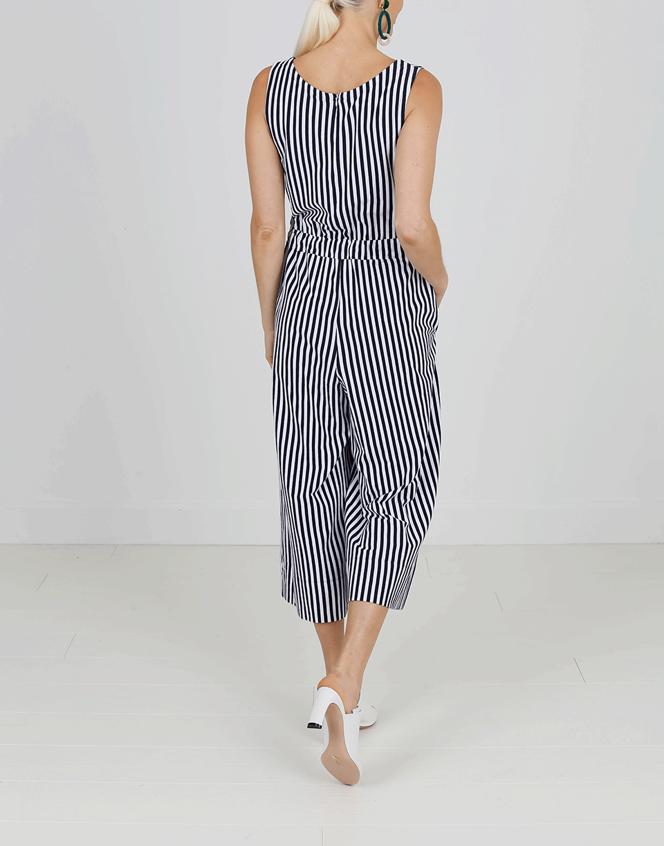 MDS STRIPES-Amanda Striped Jumpsuit-