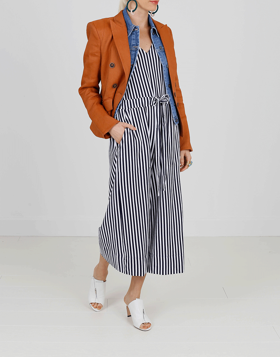 MDS STRIPES-Amanda Striped Jumpsuit-