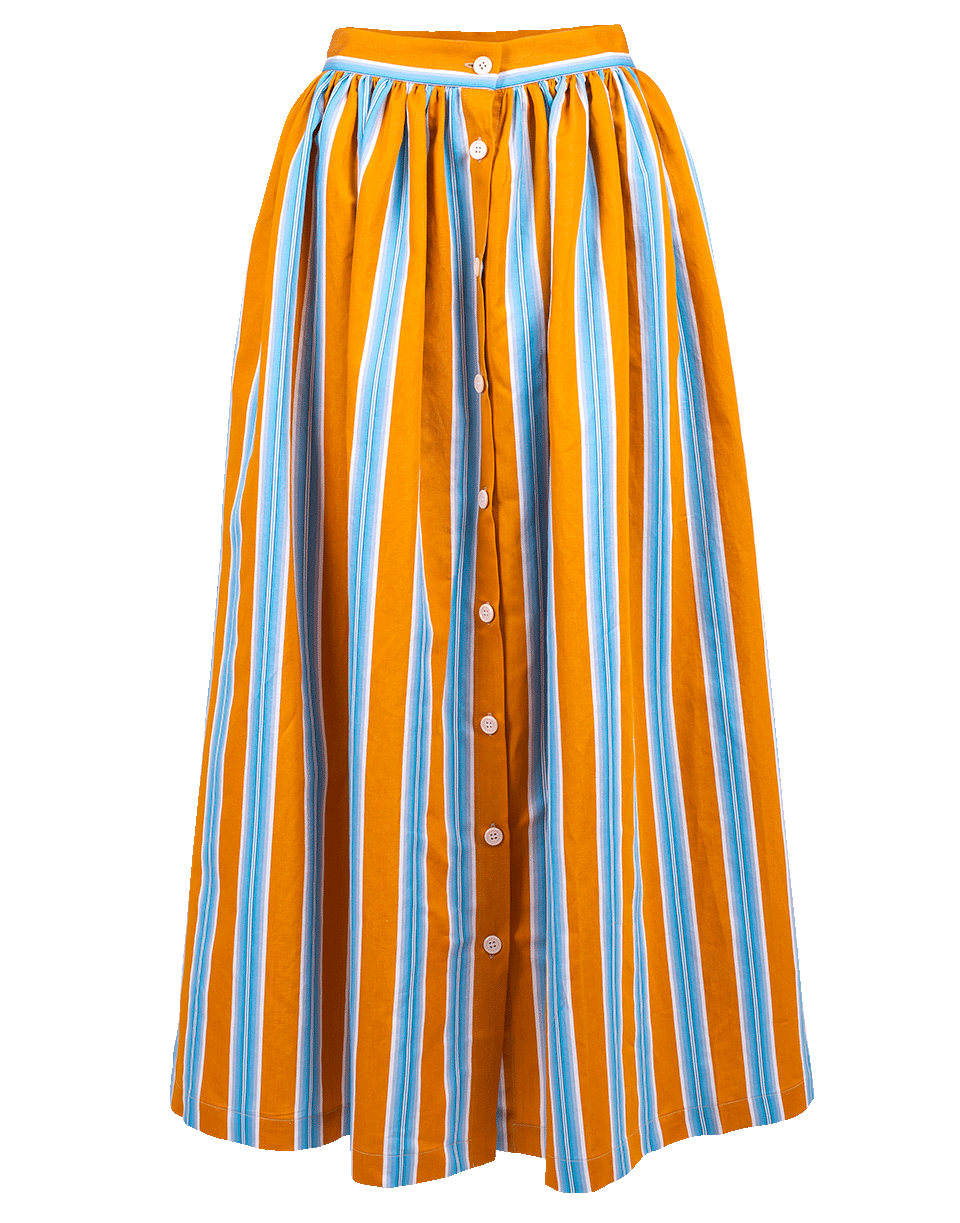 MDS STRIPES-Button Front Skirt-