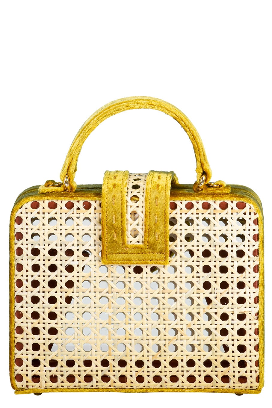 MEHRY MU-Fey Mini Box Bag - Gold-GOLD