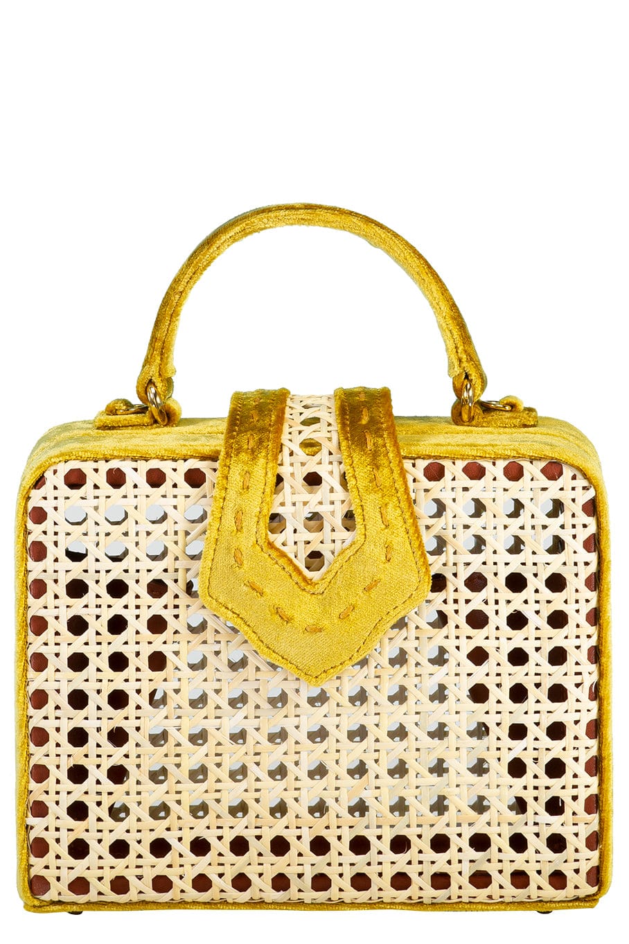MEHRY MU-Fey Mini Box Bag - Gold-GOLD