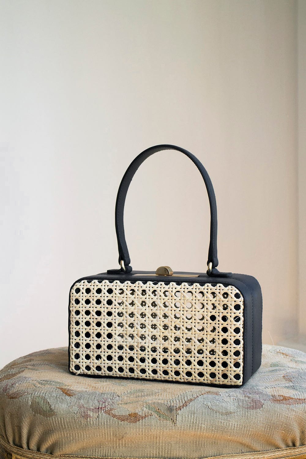 MEHRY MU-Luna Box Bag - Navy-NAVY