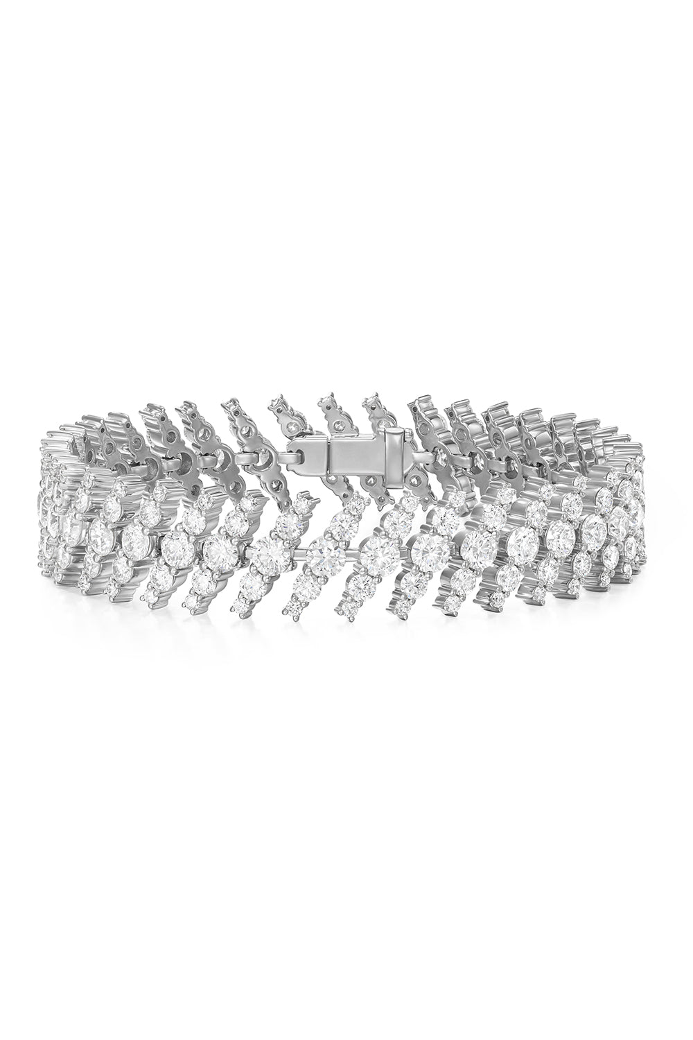 Diamond Maya Bracelet-WHITE GOLD-JEWELRYFINE JEWELBRACELET O-MELISSA KAYE