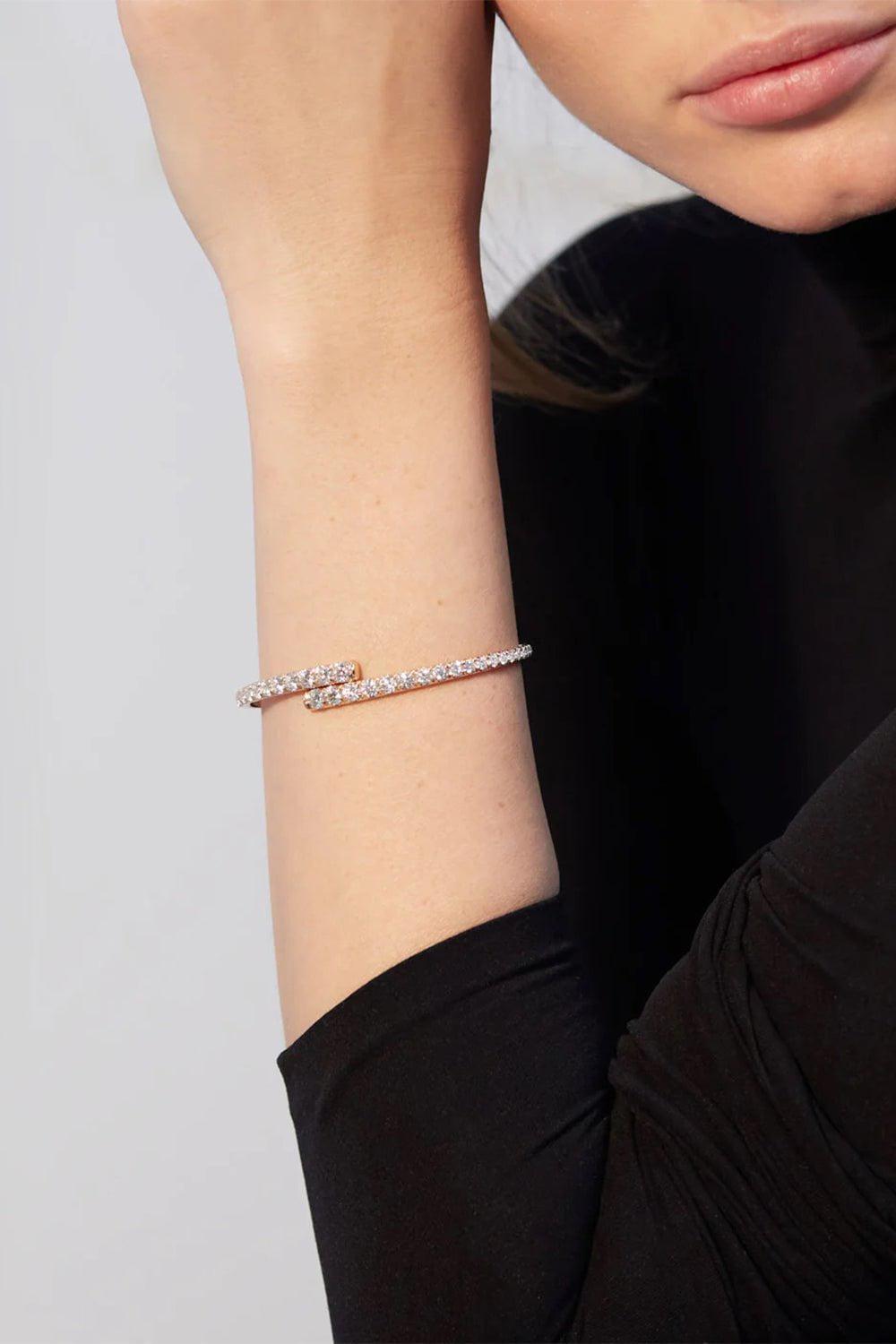 MELISSA KAYE-Lola Cuff-WHITE GOLD