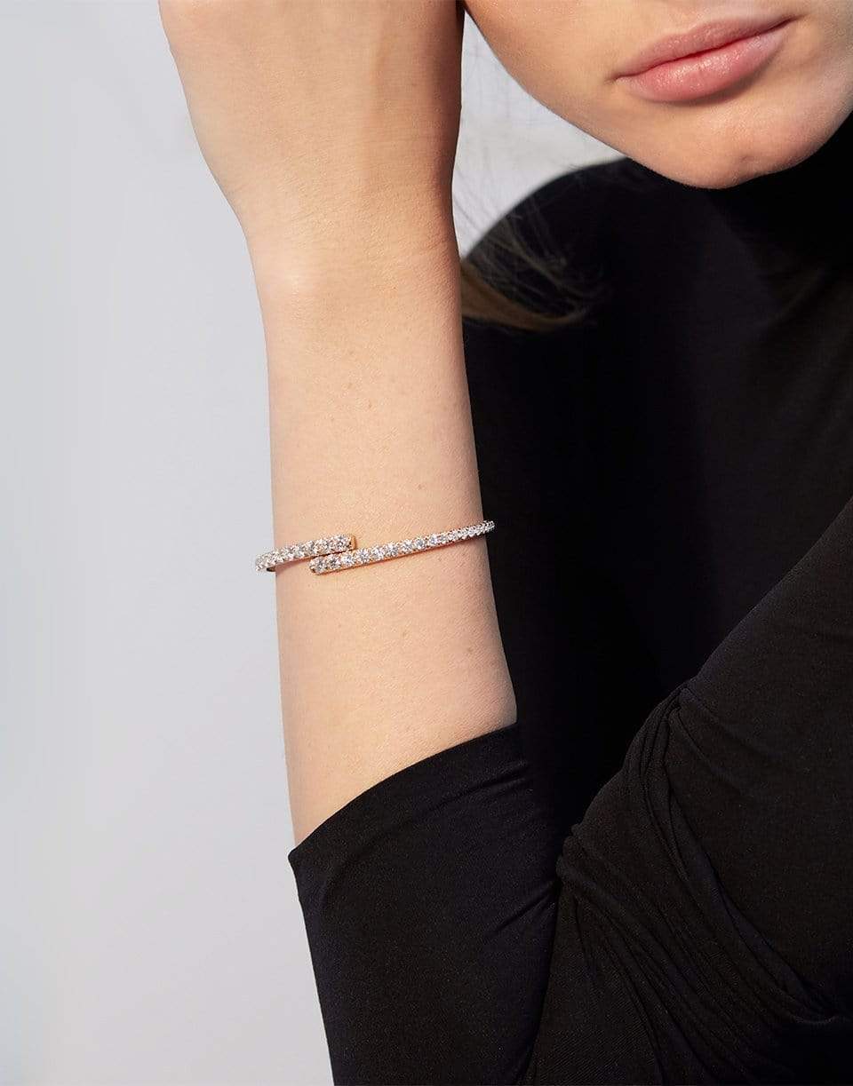MELISSA KAYE-Lola Diamond Cuff Bracelet-WHITE GOLD