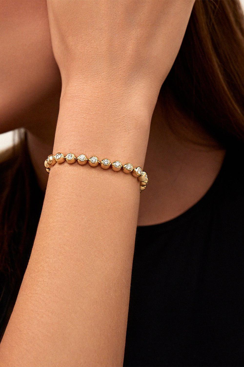 MELISSA KAYE-Medium Audrey Tennis Bracelet-YELLOW GOLD