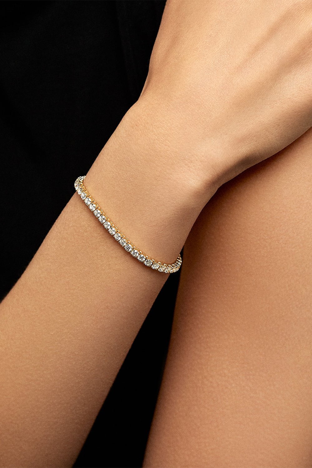 MELISSA KAYE-Lenox Tennis Bracelet-YELLOW GOLD