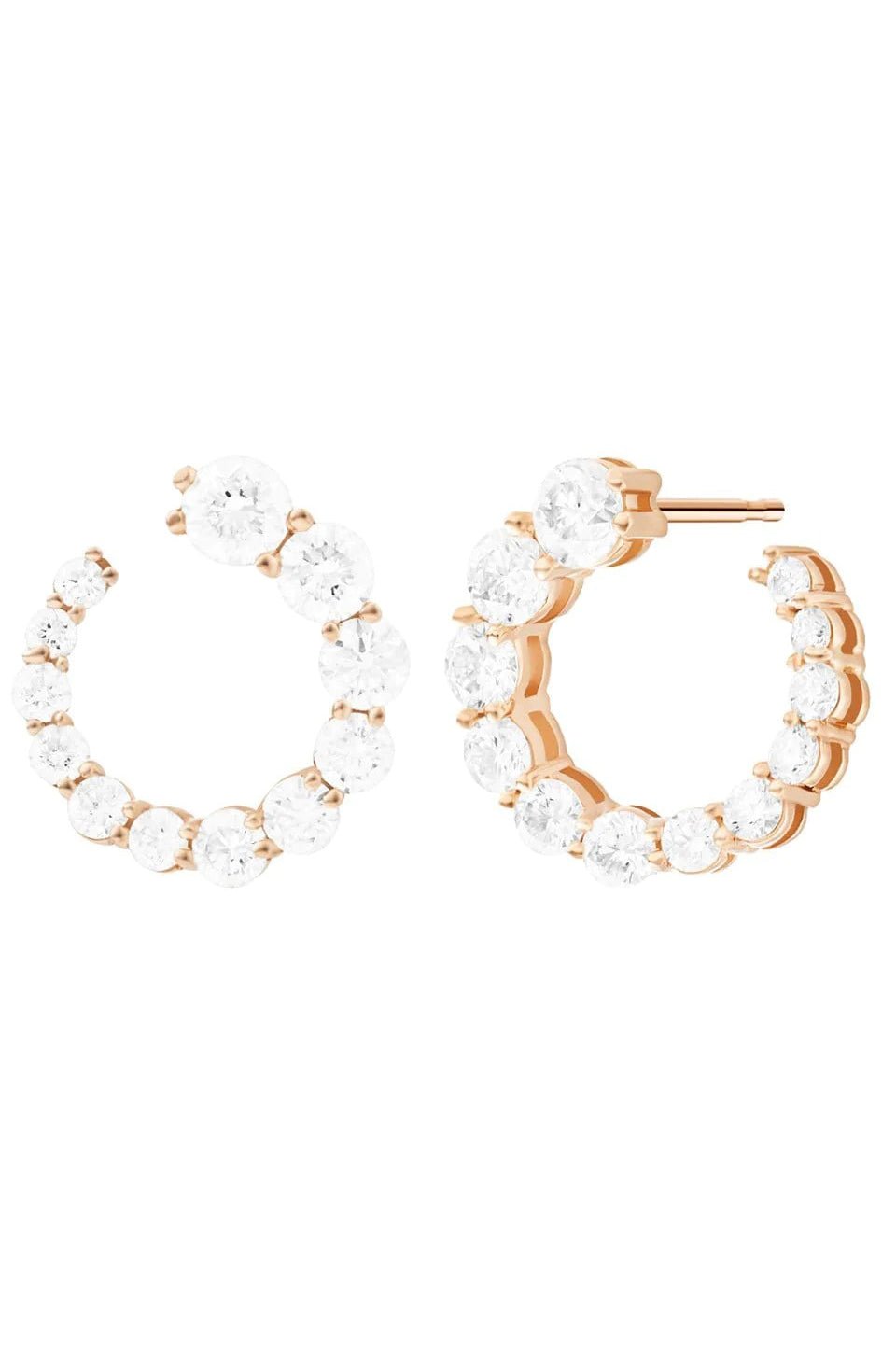 MELISSA KAYE-Aria Daimond Earwrap-ROSE GOLD