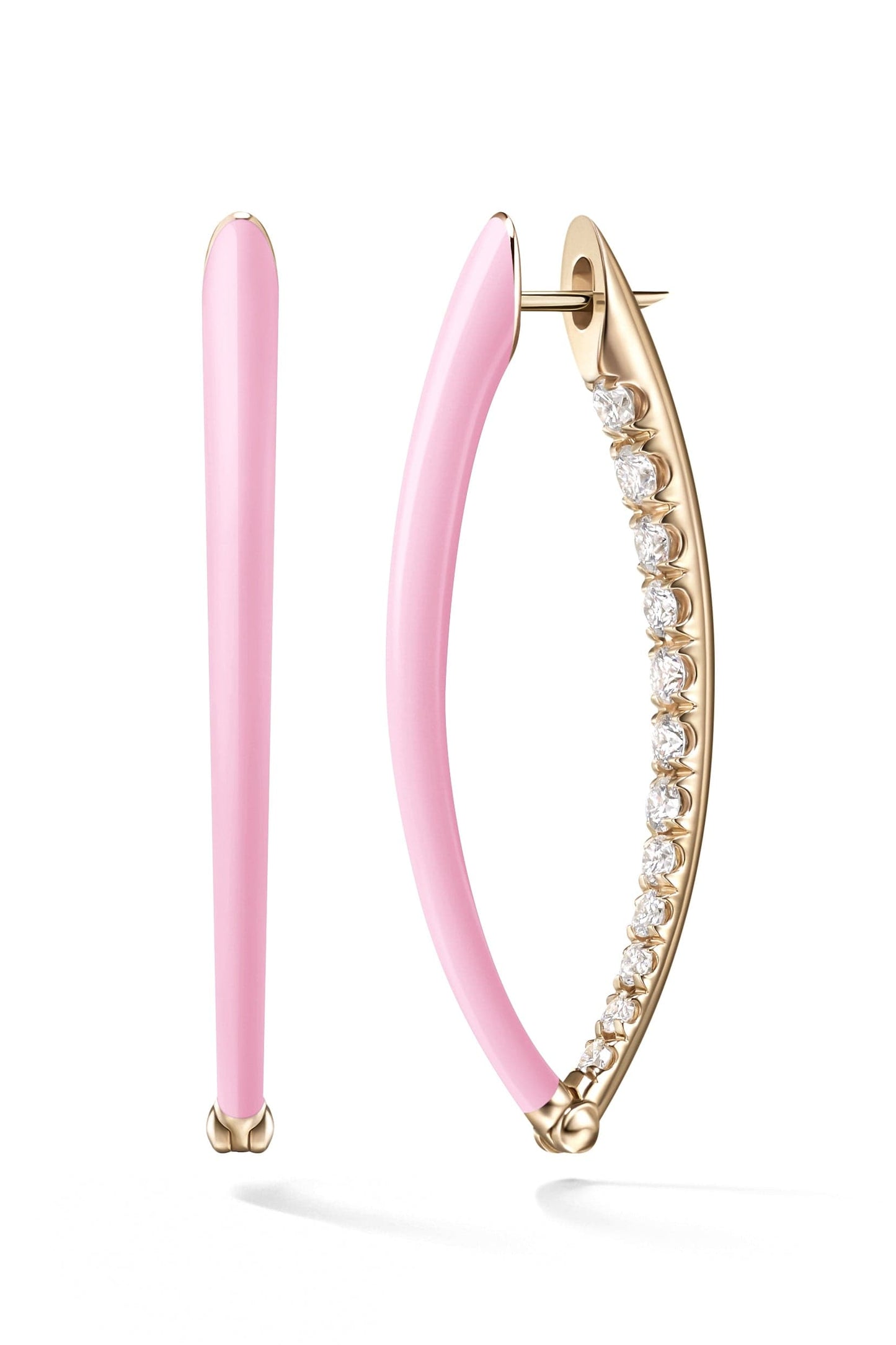 MELISSA KAYE-Medium Marissa Pink Cristina Earrings-
