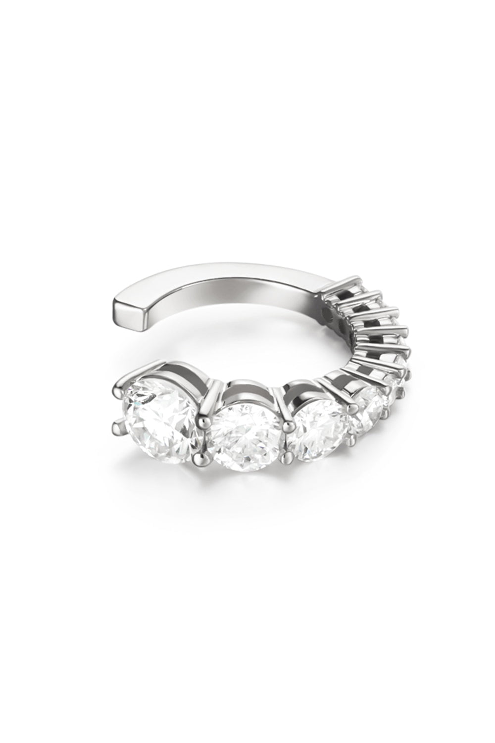 MELISSA KAYE-Aria Earcuff-WHITE GOLD