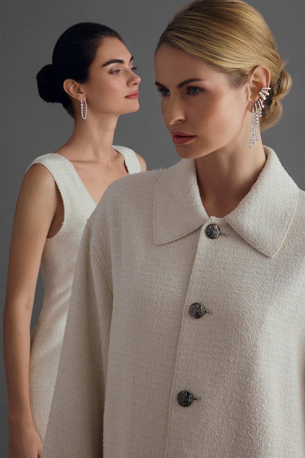 Diamond Clara Triple Ear Cuff-WHITE GOLD-JEWELRYFINE JEWELEARRING-MELISSA KAYE