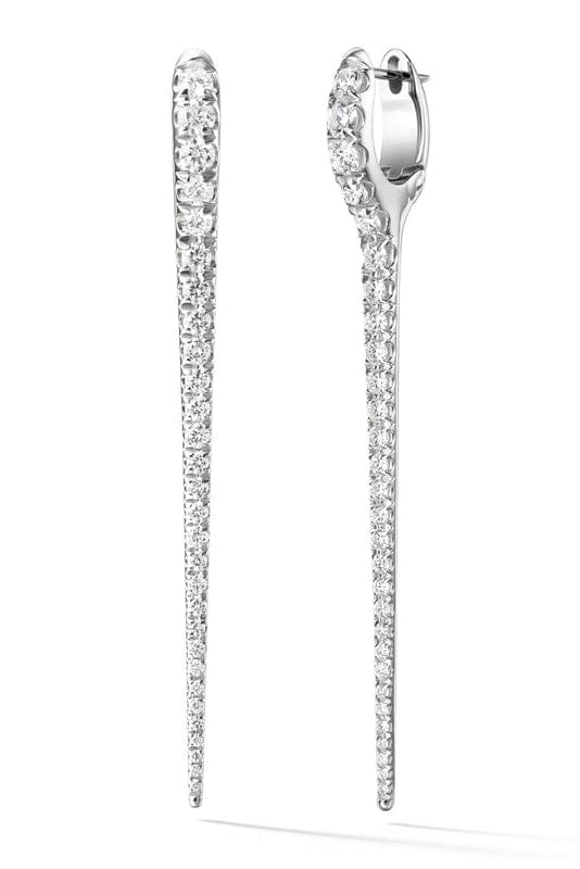 MELISSA KAYE-Large Lola Needle Diamond Earrings-WHITE GOLD