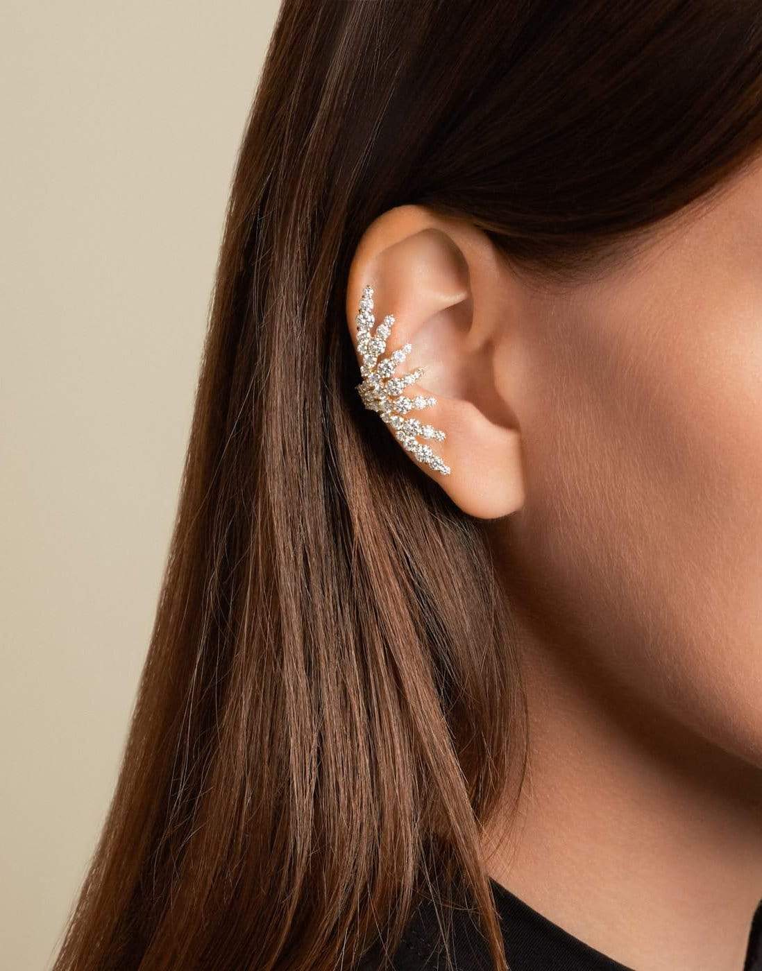 MELISSA KAYE-Maya Diamond Earcuff-
