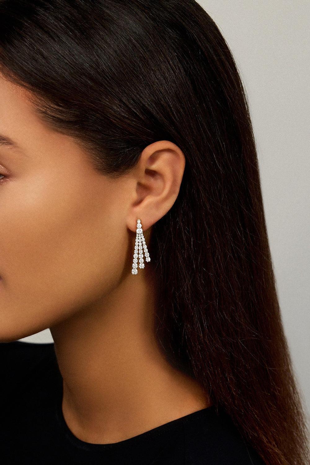 Small Sydney Diamond Earrings-WHITE GOLD-S-JEWELRYFINE JEWELEARRING-MELISSA KAYE